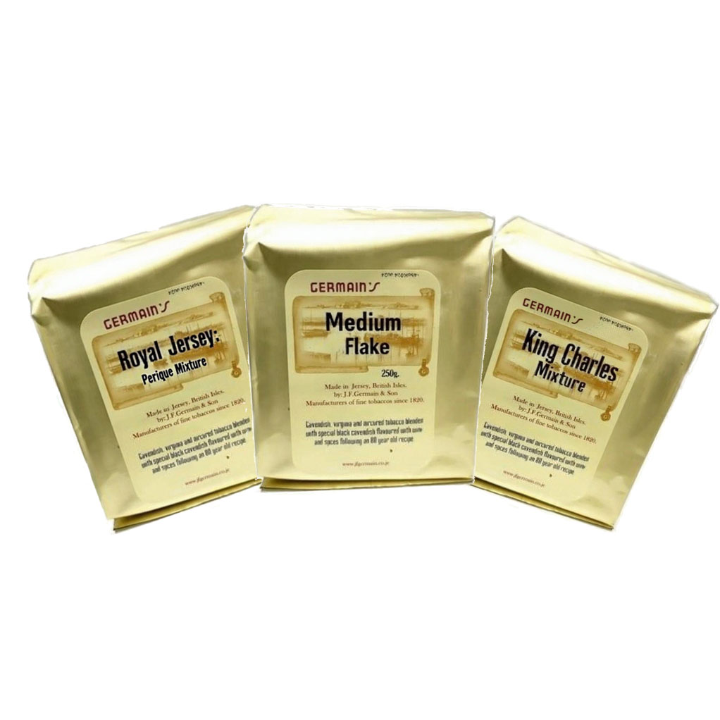 Bundle Deal(Medium Flake Bag of 250g & King Charles Mixture Bag of 250g & Royal Jersey: Perique Mixture Bag of 250g)