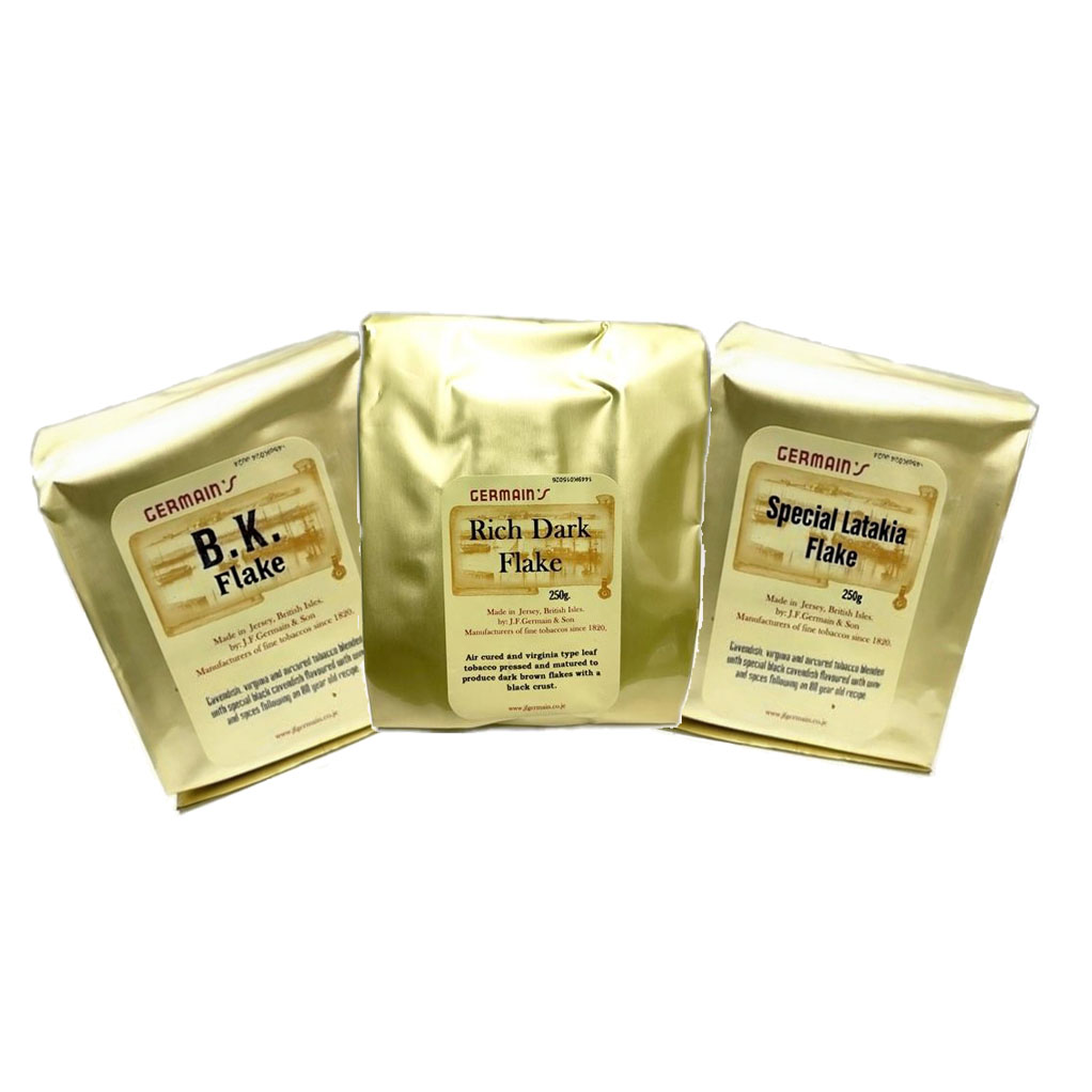 Bundle Deal(Rich Dark Flake Bag of 250g & B.K. Flake Bag of 250g & Special Latakia Flake Bag of 250g)
